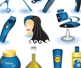 Hairdressing Things vector