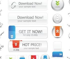 Color Web Icons Vector