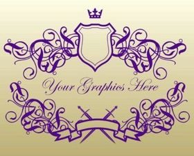 Royal Banner Shields vector