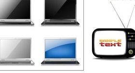 TV display design vector graphics