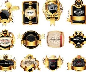 Luxury Labels vector graphics