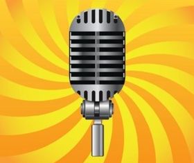 Classic Microphone vector