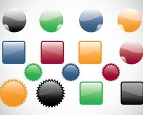 Web Buttons design vectors