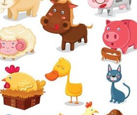 Funny Animals Vector