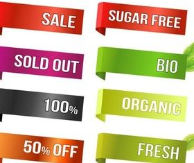 Stickers free vector graphics