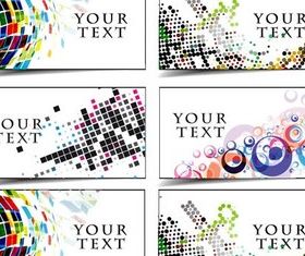 Cards Abstract Templates vector