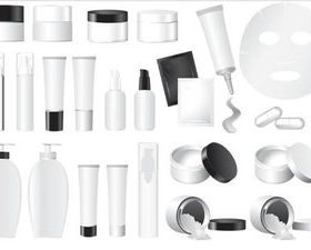 Cosmetics Items Vector