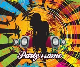 Dance Party Template vectors