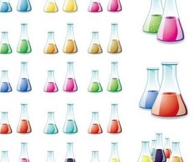 Chemical container figure vector