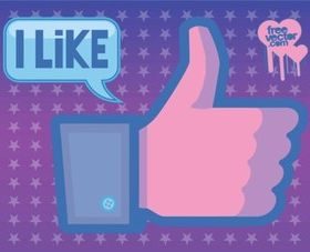 Facebook Like Vector design