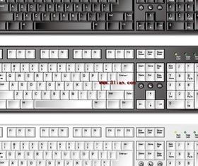 Computer keyboard vector