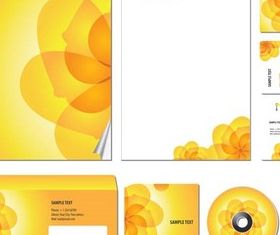 Yellow Branded Items vector