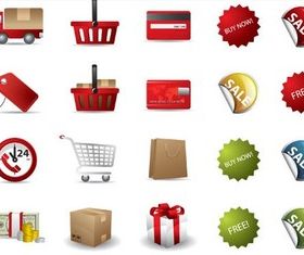 Sale Color Icons free vector graphics