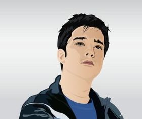 Francis Magalon Portrait vector