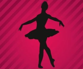 Ballerin Silhouette vector