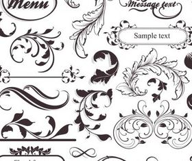 Menu Decorate Elements Vector