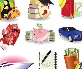 Stylish Icons vector