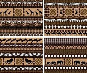Color African backgrounds vector graphics