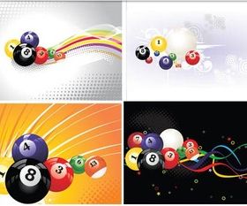 Billiard backgrounds free Illustration vector