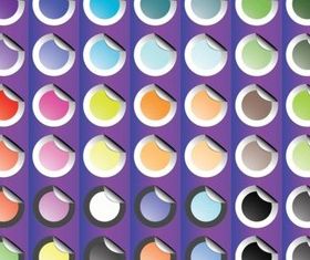 Sticker Badges vector