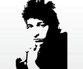 Bob Dylan Portrait vector