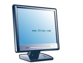 Liquid crystal display design vector