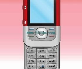 Sliding cover mobile phone vector