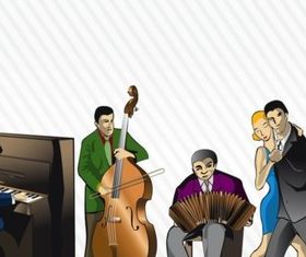 Tango Orchestra Illustration vector