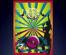 Party Flyer design vectors