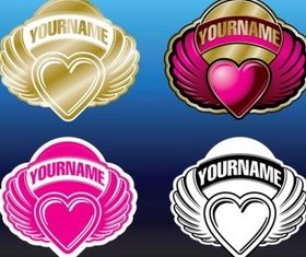 Heart Logos design vectors