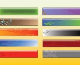 Glossy Banner Graphics vector