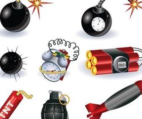 Explosive graphic vectors
