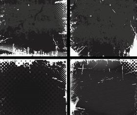 Black Grunge Templates vector