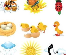 Cartoon Characters Vector set