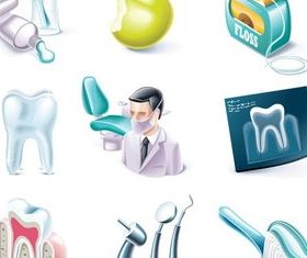 Stomatology Icons Vector