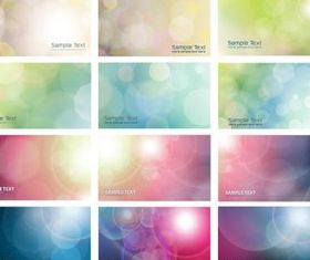 Color Abstract Cards vector graphic