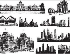 Cities world vector material