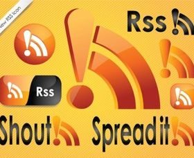RSS Feed Icons vector