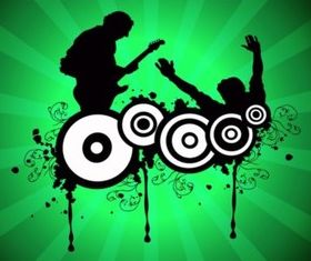 Crazy Music vector
