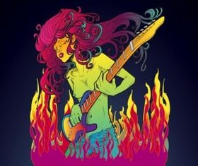 Psychedelic Music vector