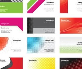Business Colorful Cards Illustration vector