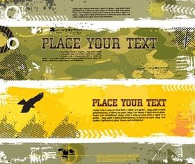 Military Grunge Banner vector