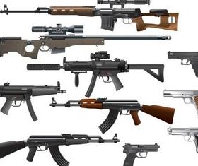 Different Weapons vectors graphic
