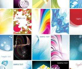 Cards Color Backgrounds vector