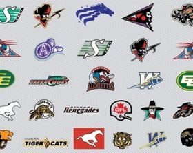 Canadian Football Teams vector graphics