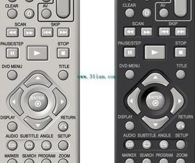 English remote control vector graphics