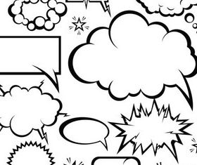 White Inform Clouds design vector