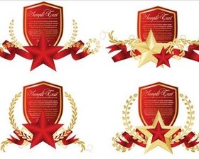 Military Style Labels vector