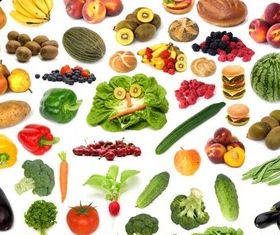 Different Health Food vector set