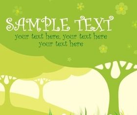 Cartoon drawing tree 2 vector graphics